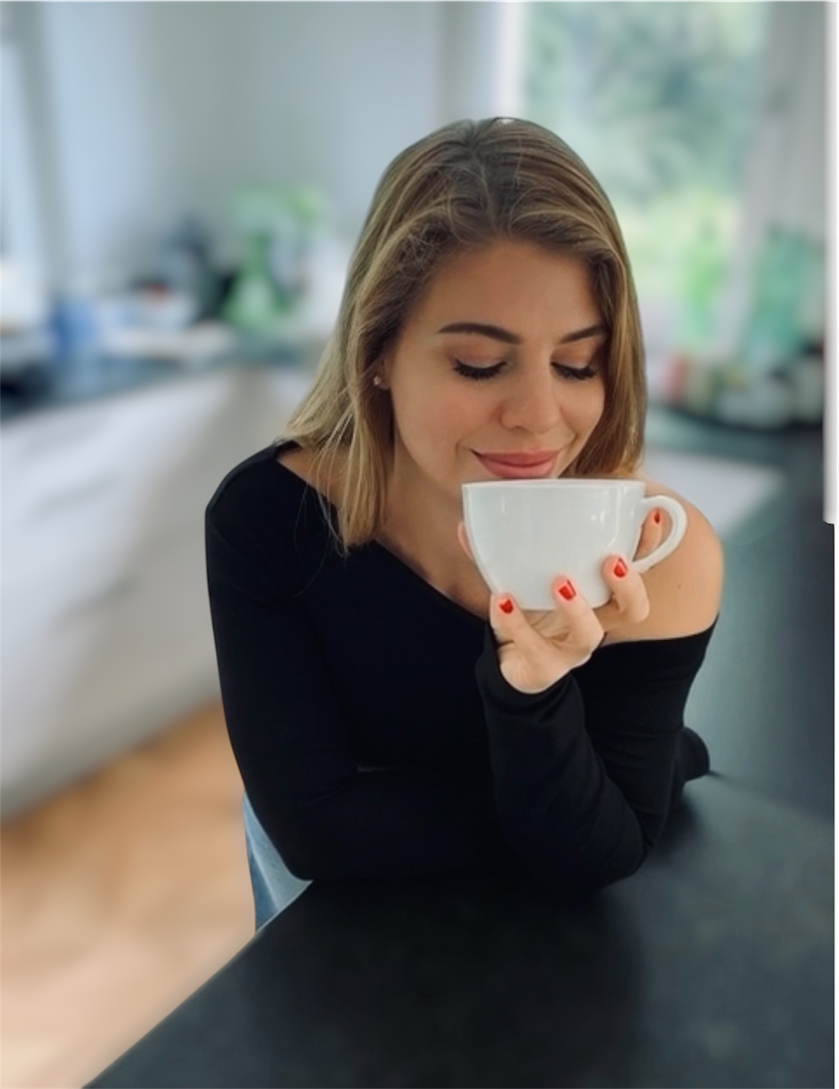 Ein ruhiger Cappuccino-Moment